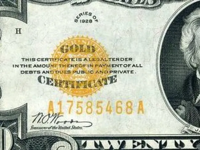 Gold certificate